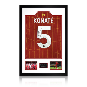 Ibrahima Konaté Signed Liverpool Shirt Premium Frame (ACG Cert)