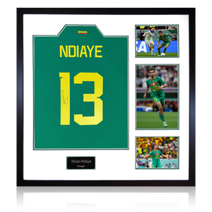 Iliman Ndiaye Signed Senegal Shirt Elite Frame