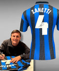 Inter Milan 1998 Reissue - European Football League - Javier Zanetti - Football Shirt