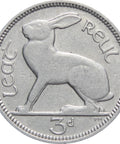 Ireland 1935 3 Pence, 3 Pingin ½ Reul Coin