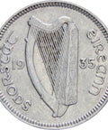 Ireland 1935 3 Pence, 3 Pingin ½ Reul Coin