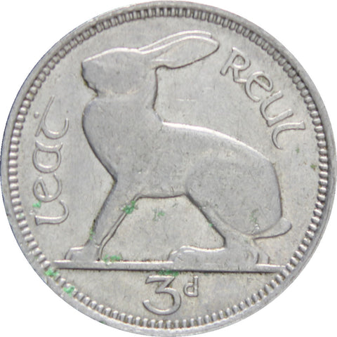Ireland 1940 3 Pence, 3 Pingin ½ Reul Coin