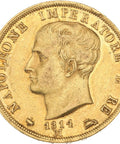Italy. 40 Lire 1814-M Napoleone