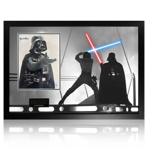 James Earl Jones & Dave Prowse Signed Darth Vader Premium Frame #2