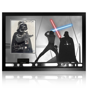 James Earl Jones & Dave Prowse Signed Darth Vader Premium Frame #3