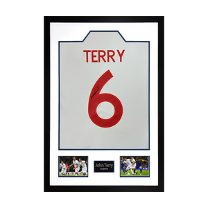 John Terry Signed England Shirt Premium Frame