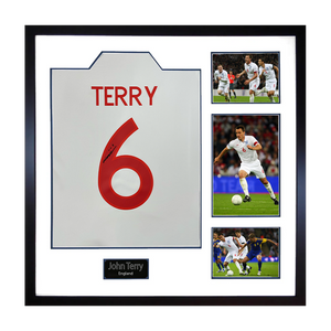 John Terry Signed England Shirt Elite Frame