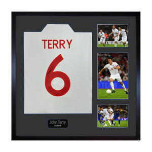 John Terry Signed England Shirt Elite Frame