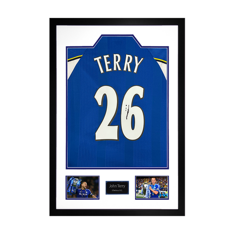 John Terry Signed Chelsea Shirt Premium Frame