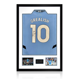 Jack Grealish Signed Manchester City 24/25 Shirt Premium Frame