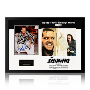 Jack Nicholson Signed The Shining Image Iconic Frame (AFTAL Authentication)