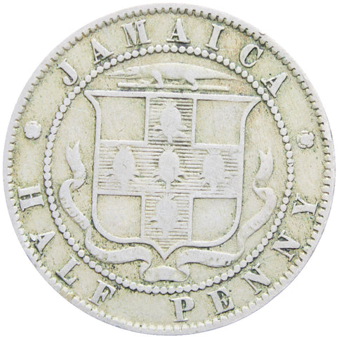 Jamaica Queen Victoria 1893 Half Penny Coin