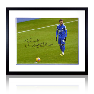 James Maddison Signed Leicester City Deluxe Mount Display