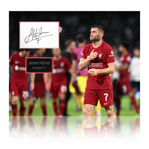 James Milner Signed Liverpool Deluxe Mount #1