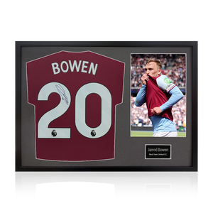 Jarrod Bowen Signed West Ham United Shirt Classic Frame