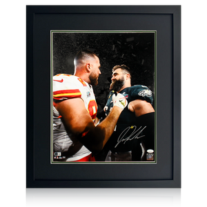 Jason Kelce Signed Philadelphia Eagles 20x16 Deluxe Mount Frame (JSA & Beckett)