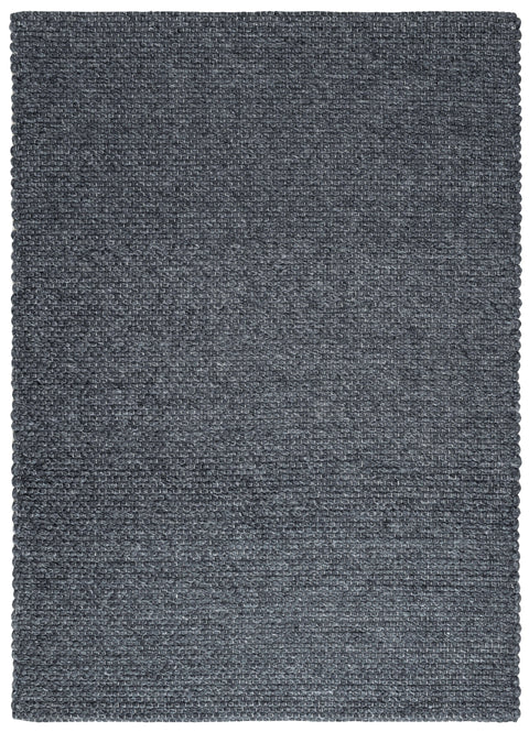 Solid Design Low Pile Eco Charcoal Rug