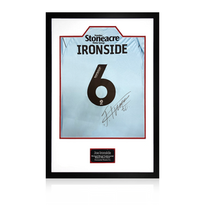 Joe Ironside Match-Worn & Signed Doncaster Rovers Shirt Premium Frame