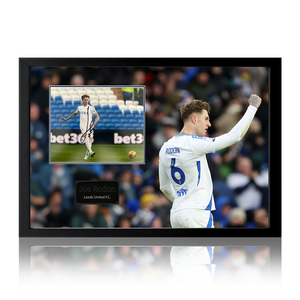 Joe Rondon Signed Leeds United Image Iconic Frame