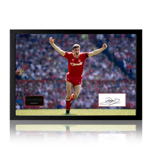 John Aldridge Signed Liverpool Cut Iconic Frame