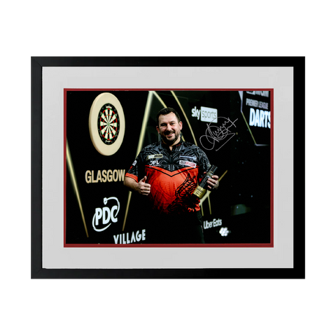 Jonny Clayton Signed 16x12 Image Deluxe Mount Frame #2