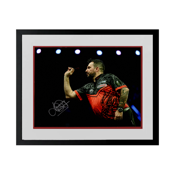 Jonny Clayton Signed 16x12 Image Deluxe Mount Frame #3