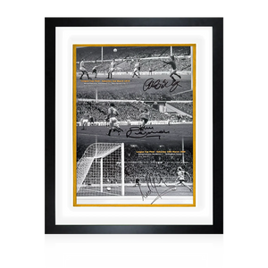 Kenny Hibbitt, John Richards & Andy Gray Signed Wolverhampton Wanderers Deluxe Mount Frame