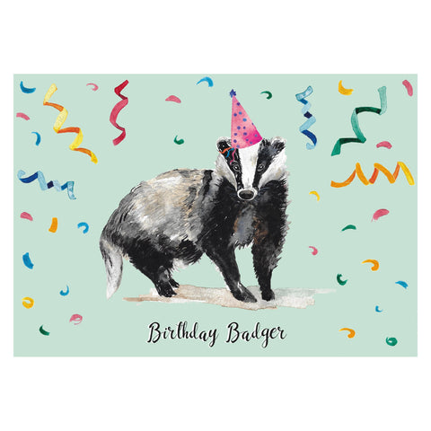 Birthday Badger Card