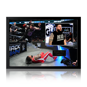 Kevin Owens Signed Image Iconic Frame (JSA)