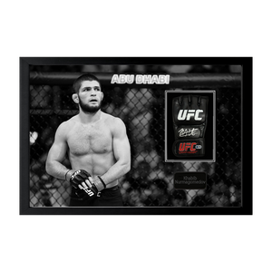 Khabib Nurmagomedov Signed UFC Mitt Iconic Frame (ACG Cart)