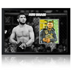 Khabib Nurmagomedov Signed UFC Iconic Frame