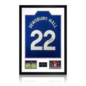 Kiernan Dewsbury-Hall Signed Everton Shirt Premium Frame