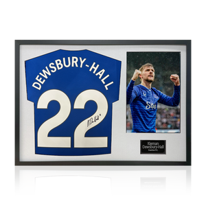 Kiernan Dewsbury-Hall Signed Everton Shirt Classic Frame