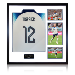 Kieran Trippier Signed England Shirt Elite Frame