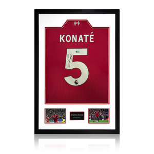 Ibrahima Konaté Signed Liverpool Shirt Premium Frame (ACG Cert)