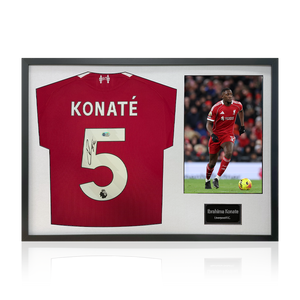 Ibrahima Konaté Signed Liverpool Shirt Classic Frame (ACG Cert)