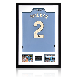 Kyle Walker Signed Manchester City 24/25 Shirt Premium Frame