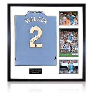 Kyle Walker Signed Manchester City 24/25 Shirt Elite Frame