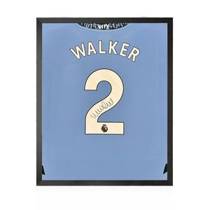 Kyle Walker Signed Manchester City 24/25 Shirt Compact Frame