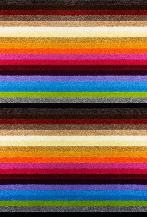 Alya Striped Multicolour Rugs | 117M