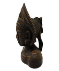 Large Vintage Bali Art a mid-20 century Wooden Sculpture fine quality carved hardwood bust of a Balinese woman. Balinese Traditional Wood Carving
