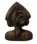 Large Vintage Bali Art a mid-20 century Wooden Sculpture fine quality carved hardwood bust of a Balinese woman. Balinese Traditional Wood Carving