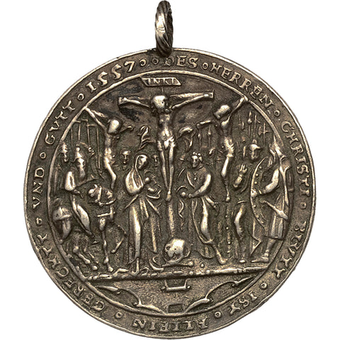 Late 19th – Early 20th Century Religion Crucifixion Jesus Christ Medal Restrike
