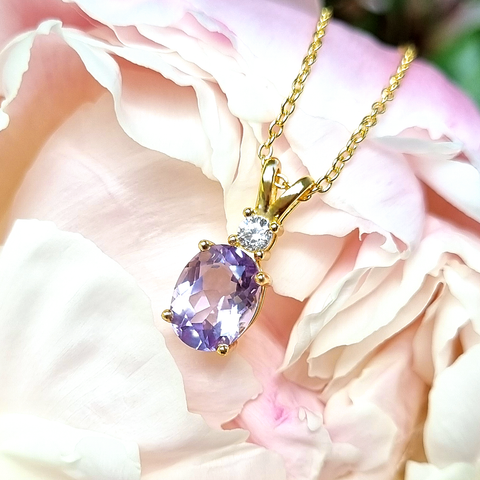 Essentielles Amethyst-Schmuckset in 18-karätigem Gold Vermeil