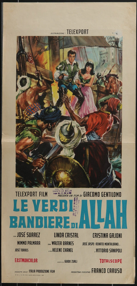 La Verdi Bandiere Di Allah (1963) Affiche de film originale italienne