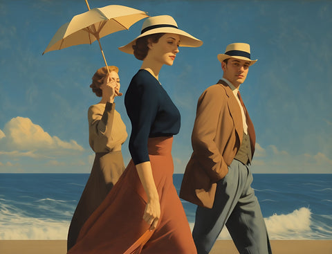 Le Yack - The Stroll by the Sea - Hand signed