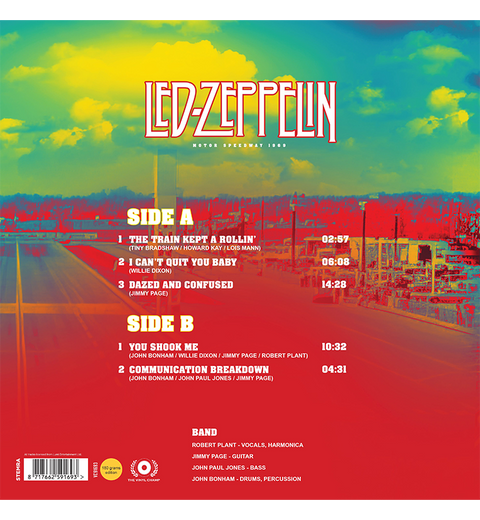 Led Zeppelin – Motor Speedway 1969 (Limited Edition 12-Inch Album on 180g Transparent Green Vinyl)