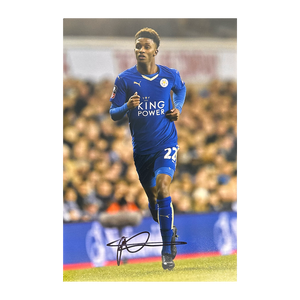 Demarai Gray Signed Leicester City 12x8
