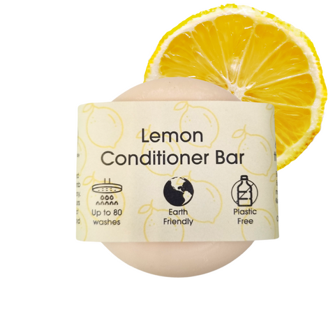 Lemon Solid Conditioner Bar | Natural Hair Conditioner for All Hair Types | Vegan, Plastic-Free Hair Care