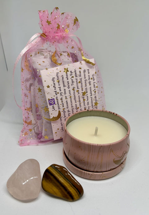 Leo Zodiac Crystal Gift Box